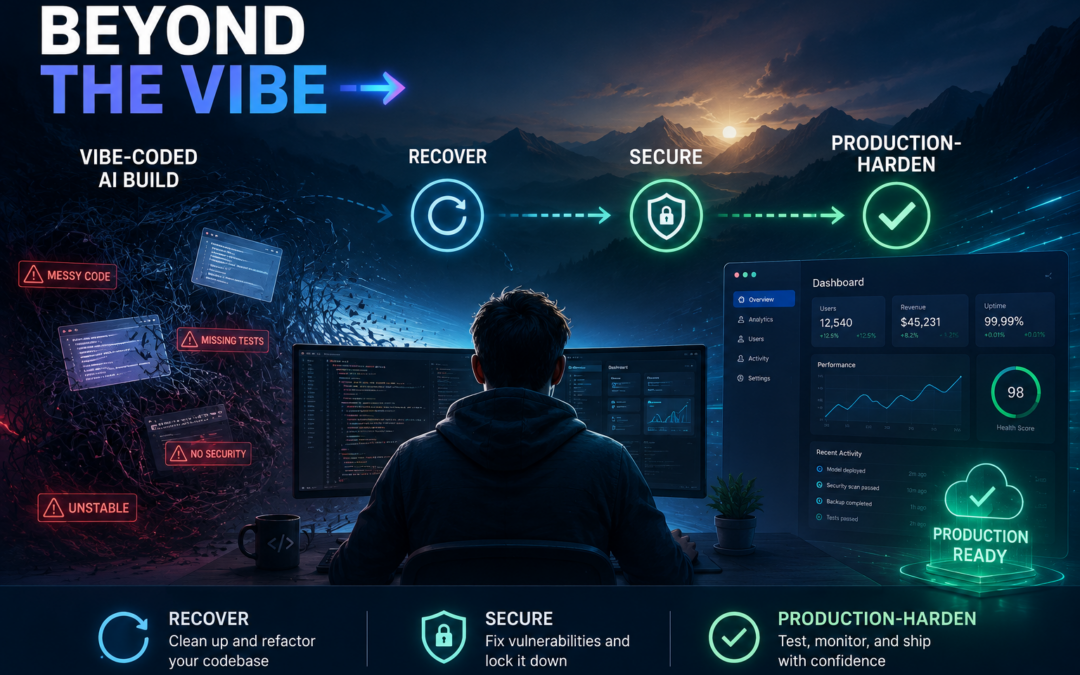 Beyond the Vibe: Recover, Secure, and Production-Harden Your Vibe-Coded AI Build
